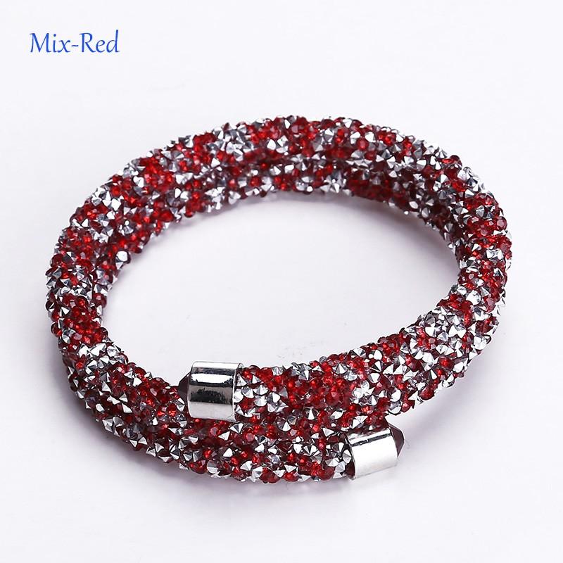 Crystal Multiwrap Bangle - Choice of Colours