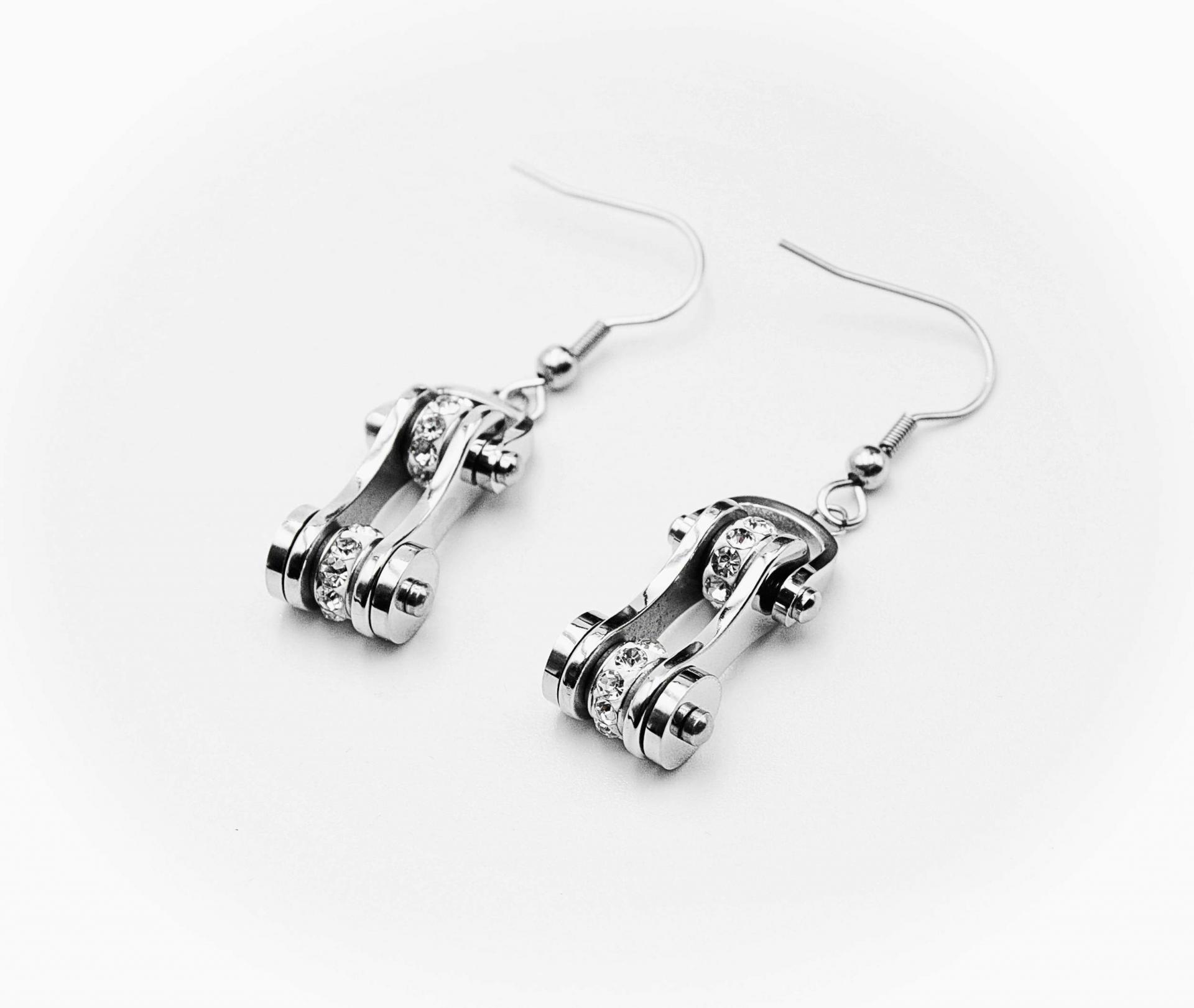 Motorcycle Chain Earrings 