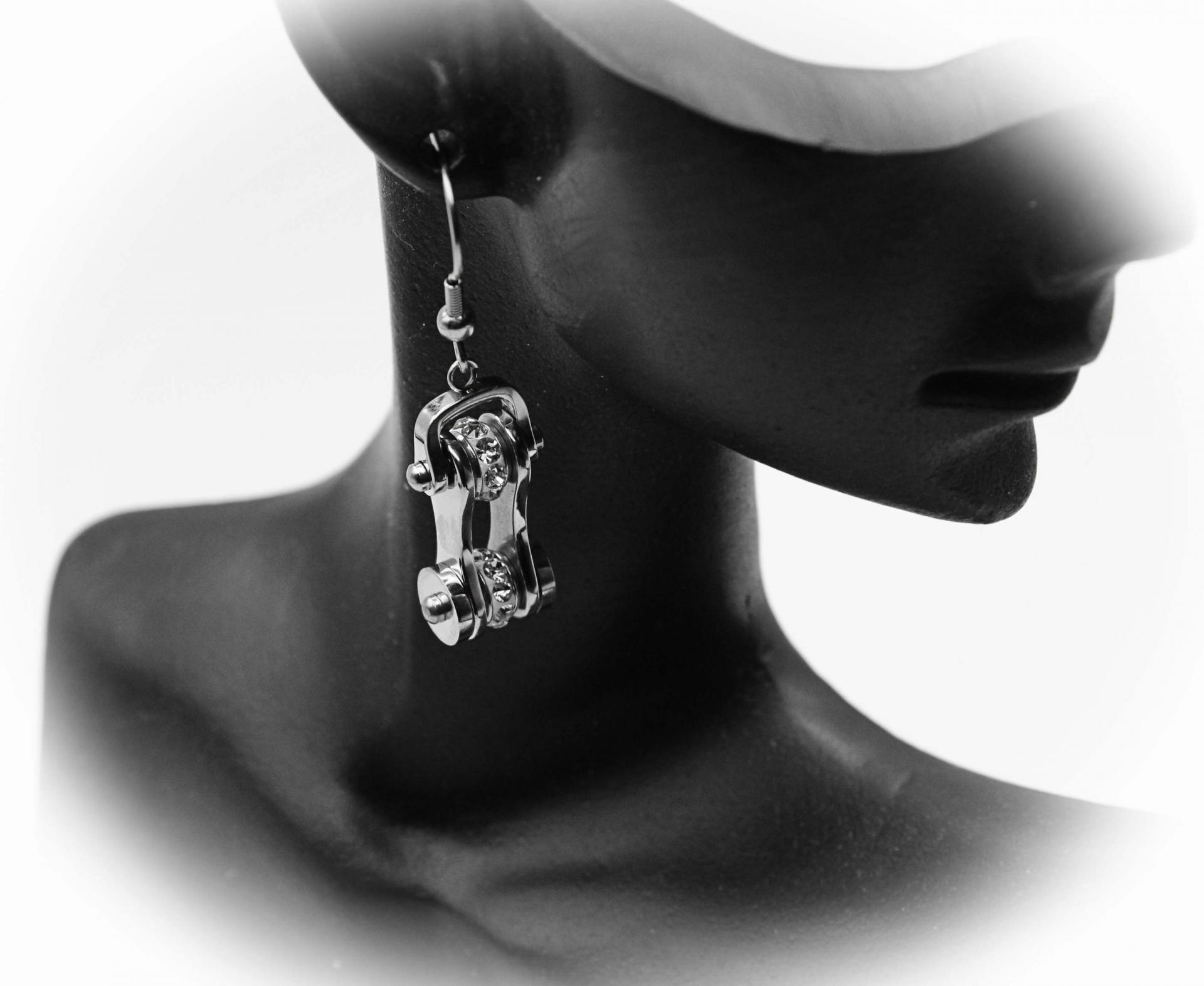 Motorcycle Chain Earrings 