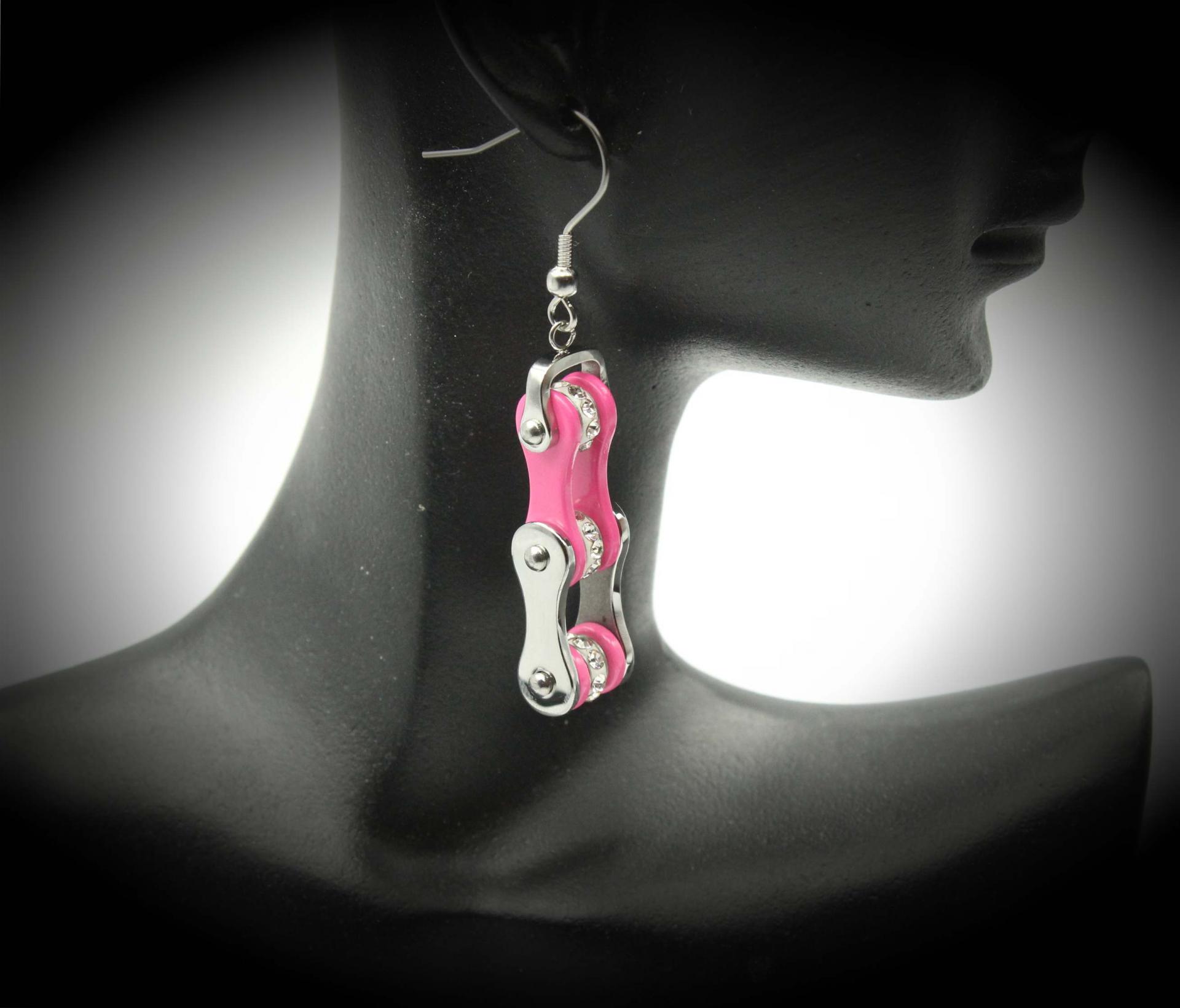 Motorcycle Chain Earrings