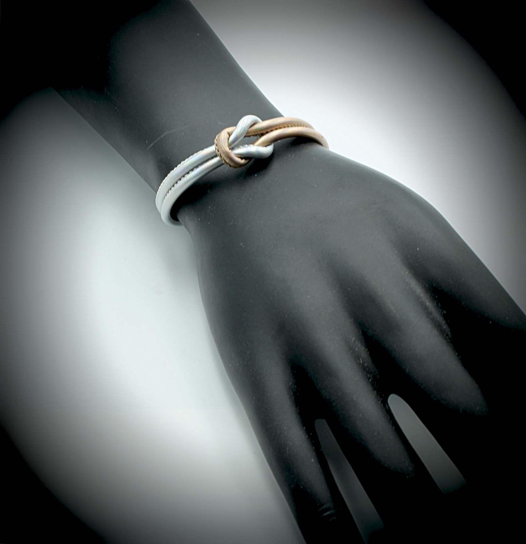 Chrissie C neon leather customisable bracelet