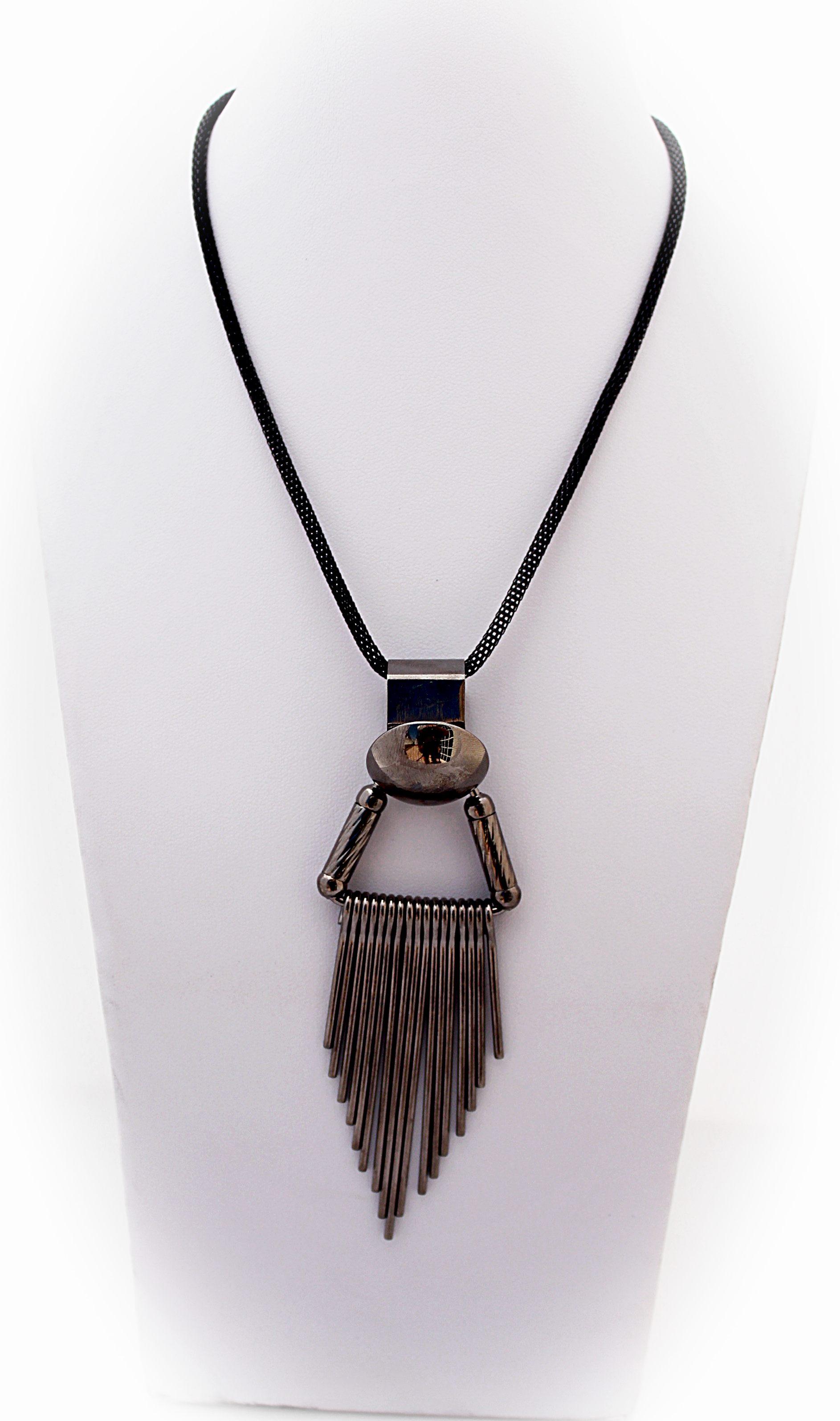 Punk Triangle Tassel Long Necklace