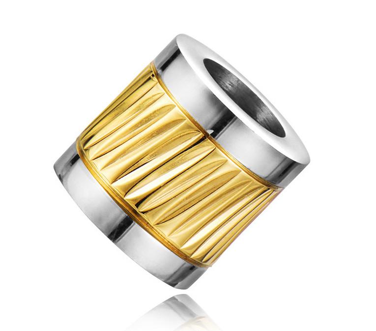 Gold striped Bead