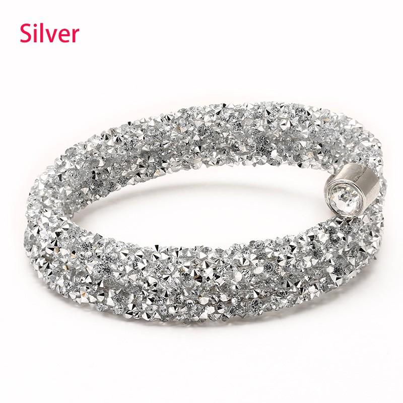 Crystal Multiwrap Bangle - Choice of Colours