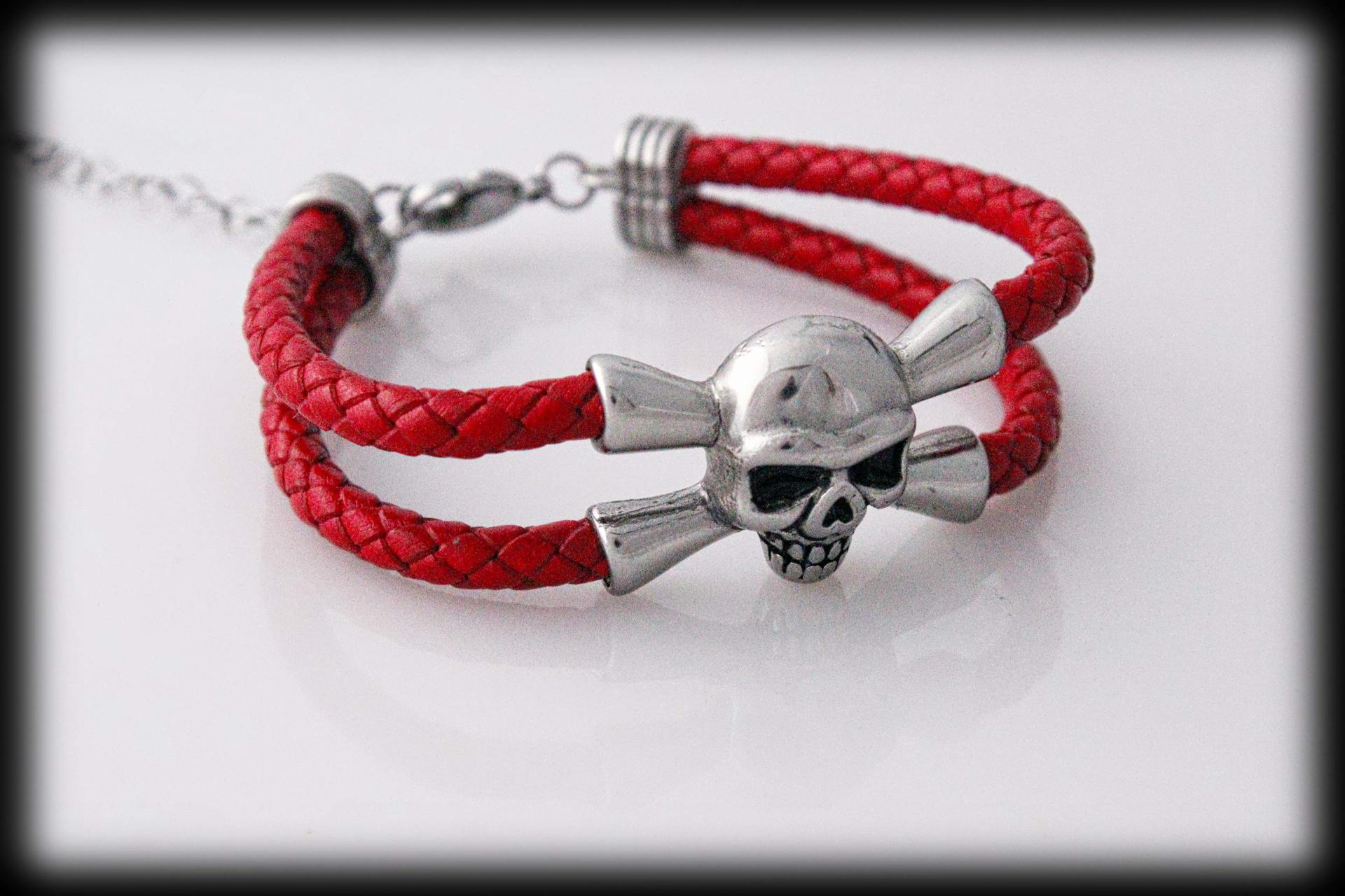 Skull Pirate Double Layer Bracelet - Customisable!