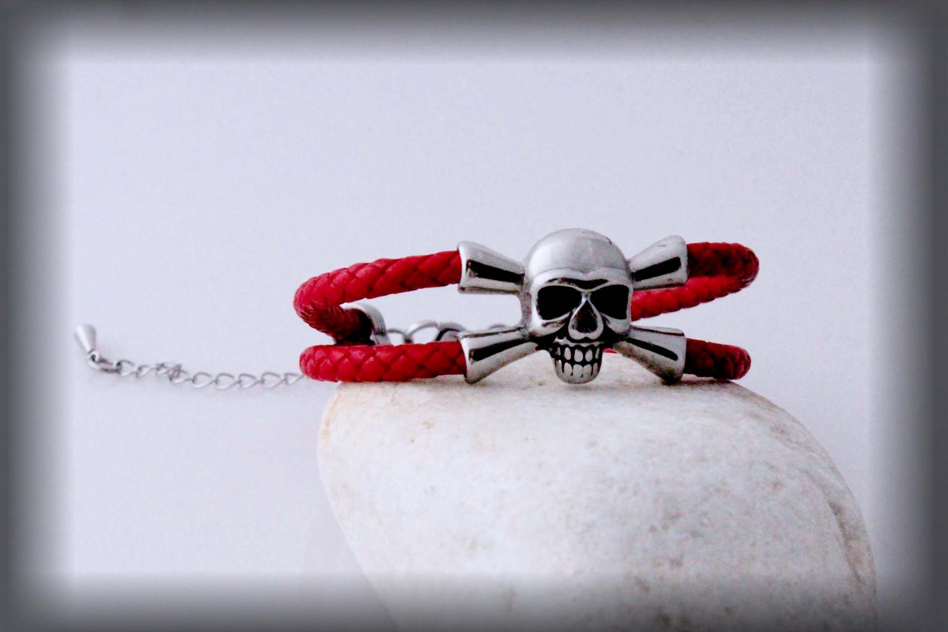 Skull Pirate Double Layer Bracelet - Customisable!