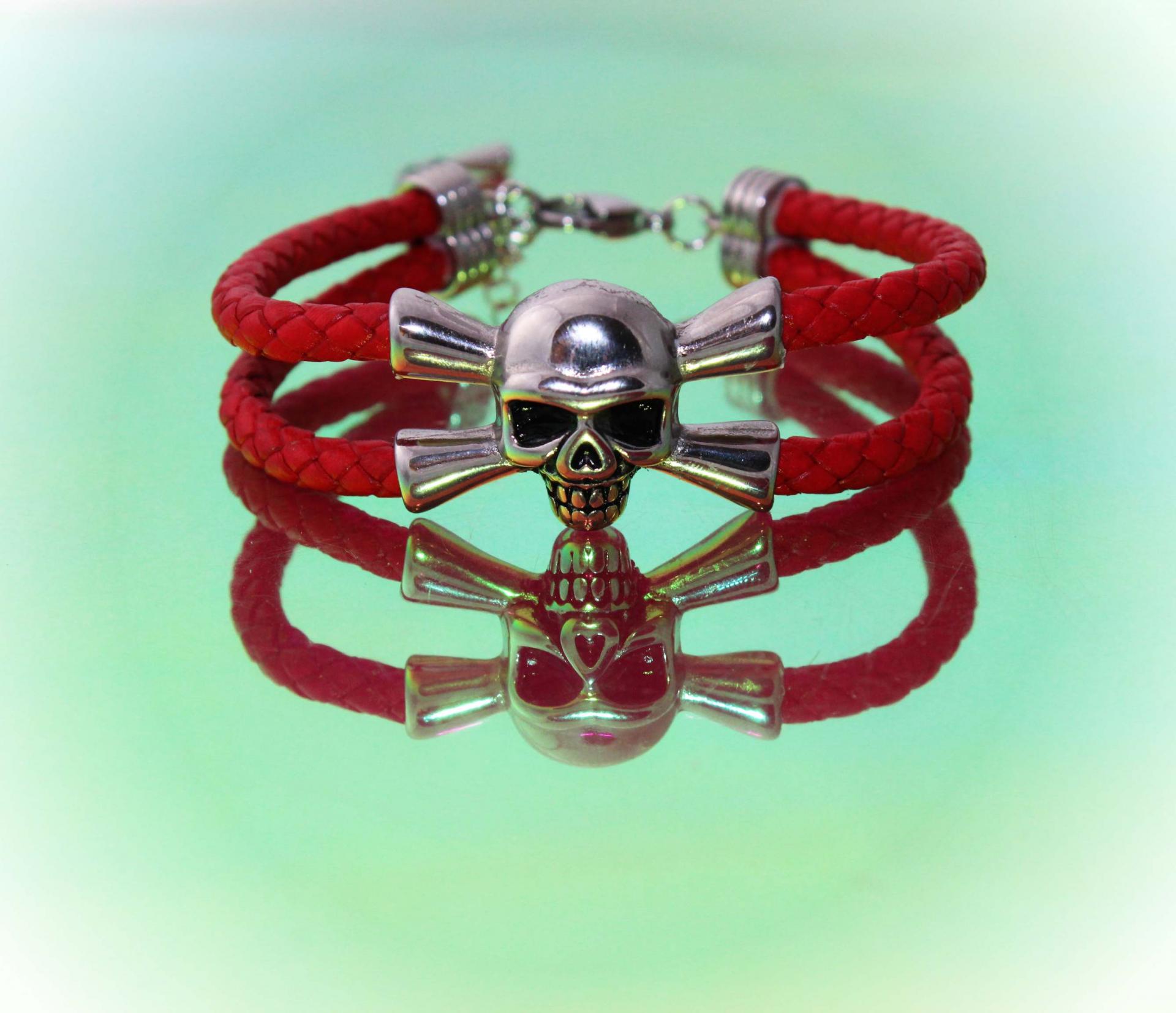 Skull Pirate Double Layer Bracelet - Customisable!