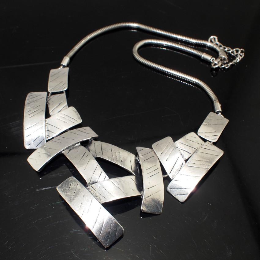 Geometric Choker Necklace with Attitude