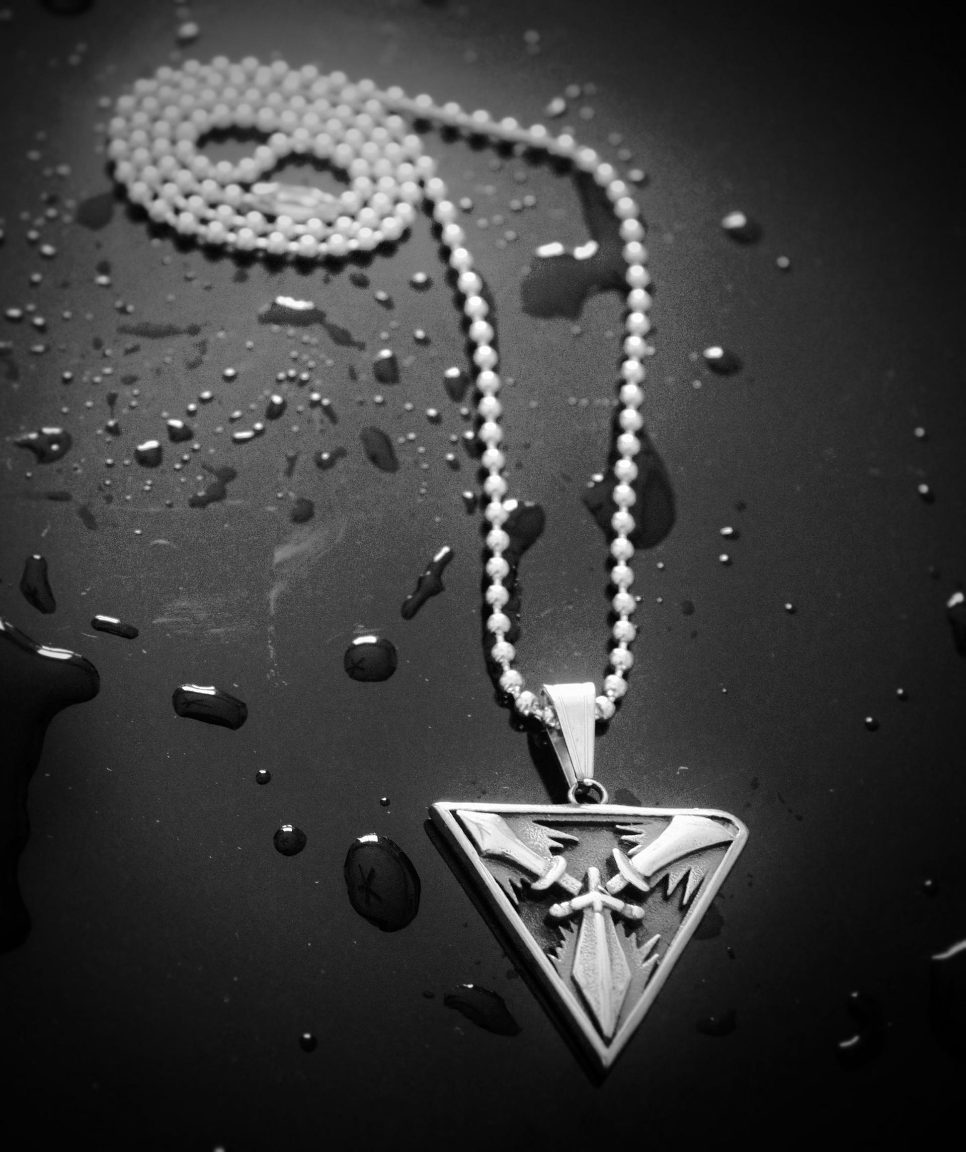 Sword Triangle Stainless Steel Pendant