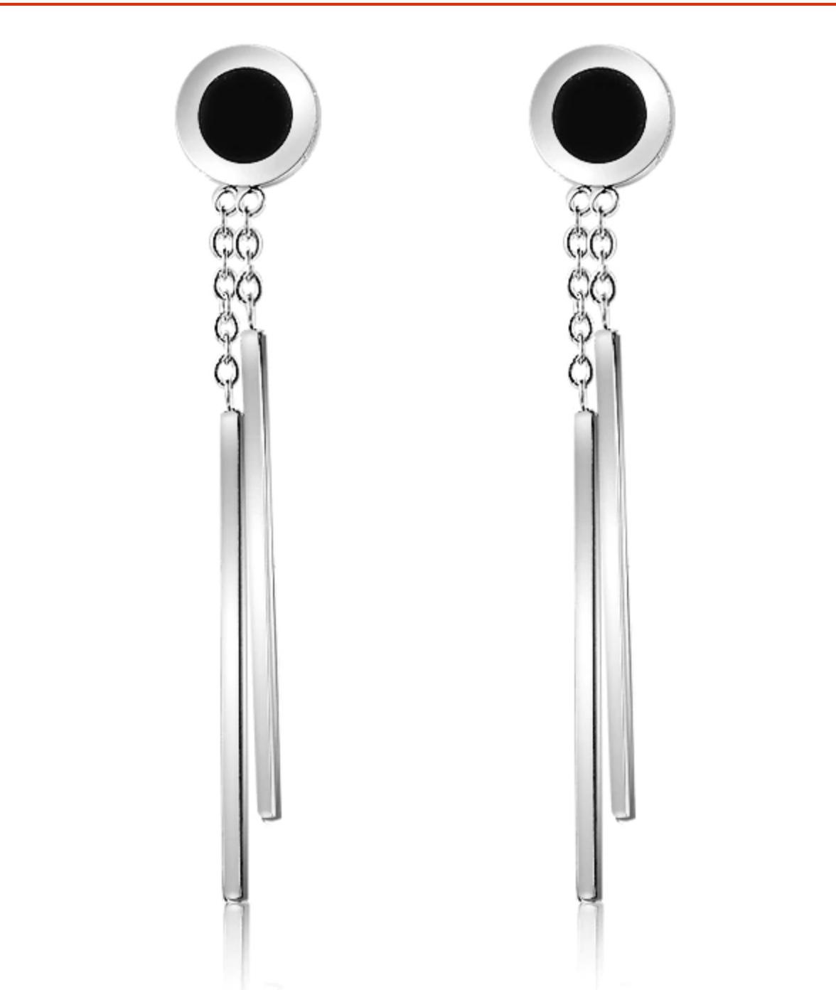 Earrings Stainless Steel Geometric Tassel