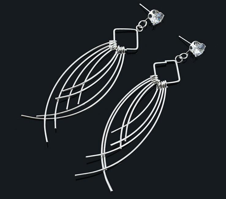 Geometric Dangle Drop Earrings