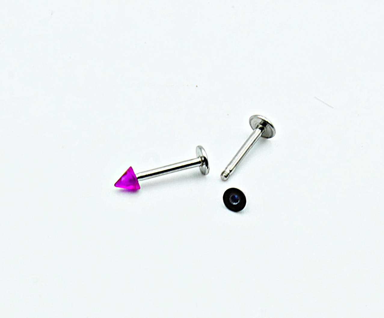 Labret Stainless Steel with UV Spikes