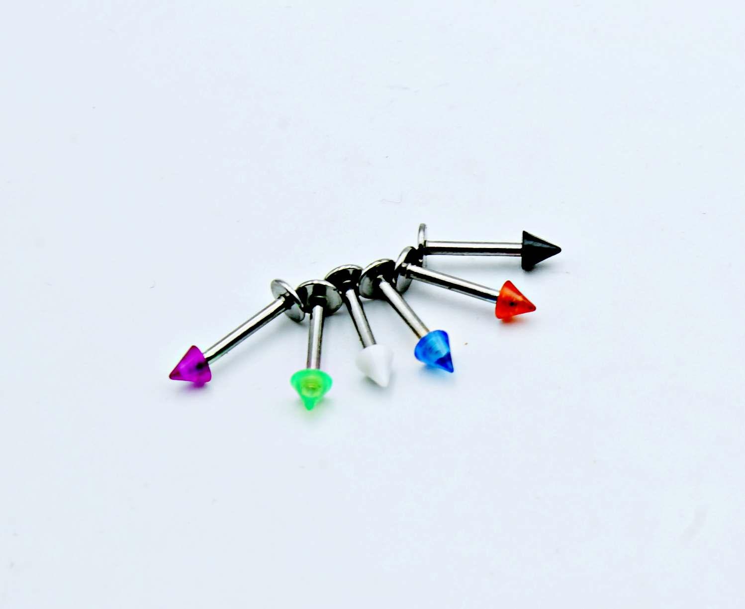Labret Stainless Steel with UV Spikes