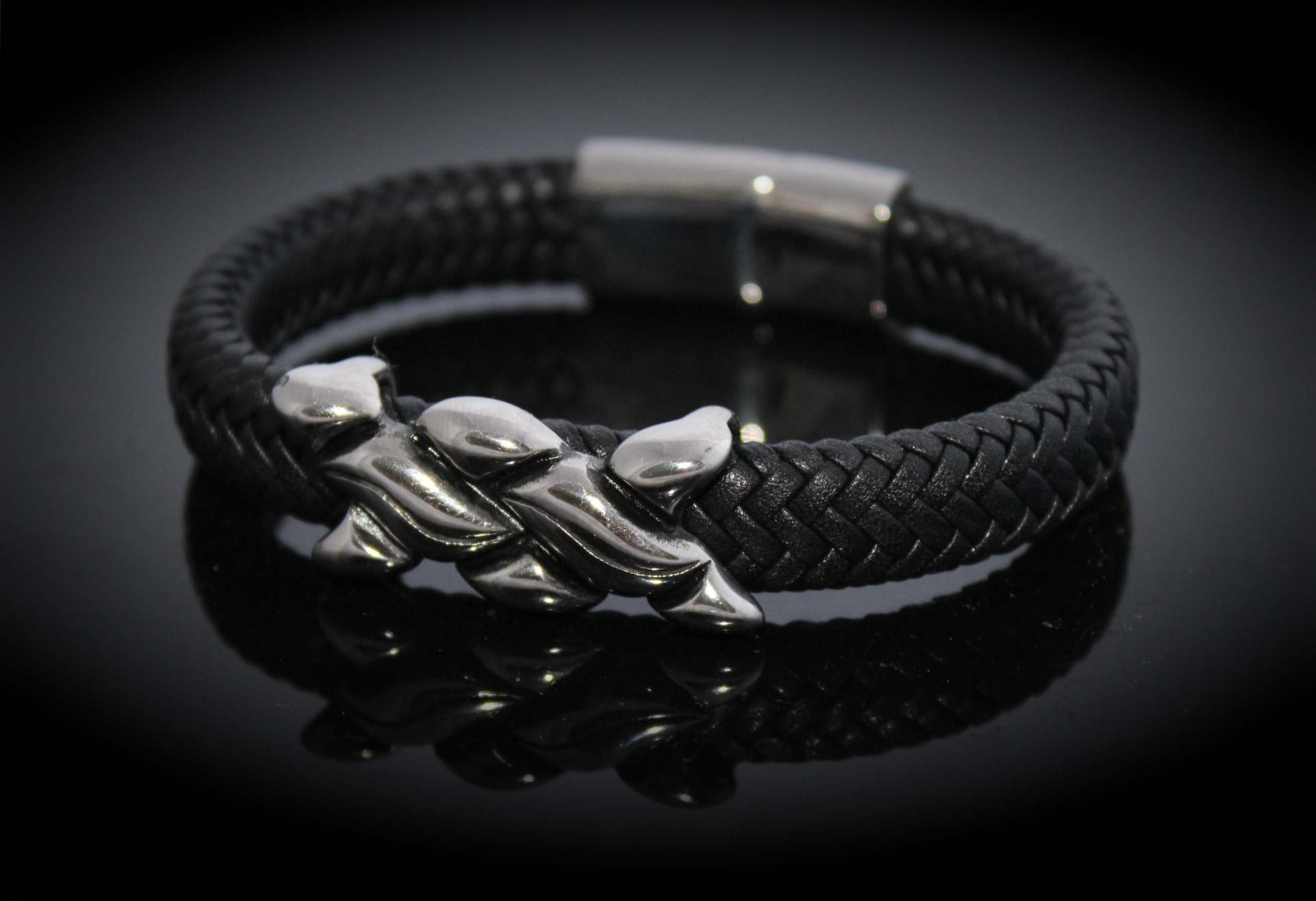 Wide Braid Bracelet With Interwoven Design - Customise!