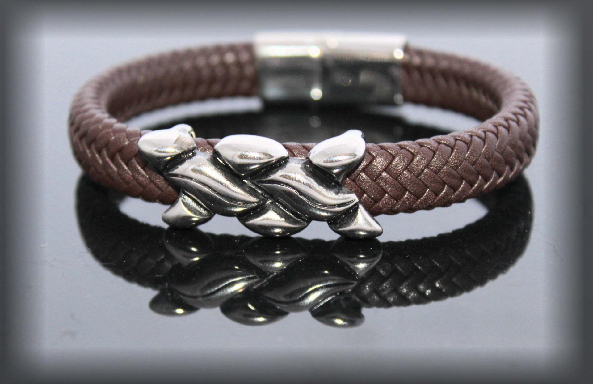 Wide Braid Bracelet With Interwoven Design - Customise!