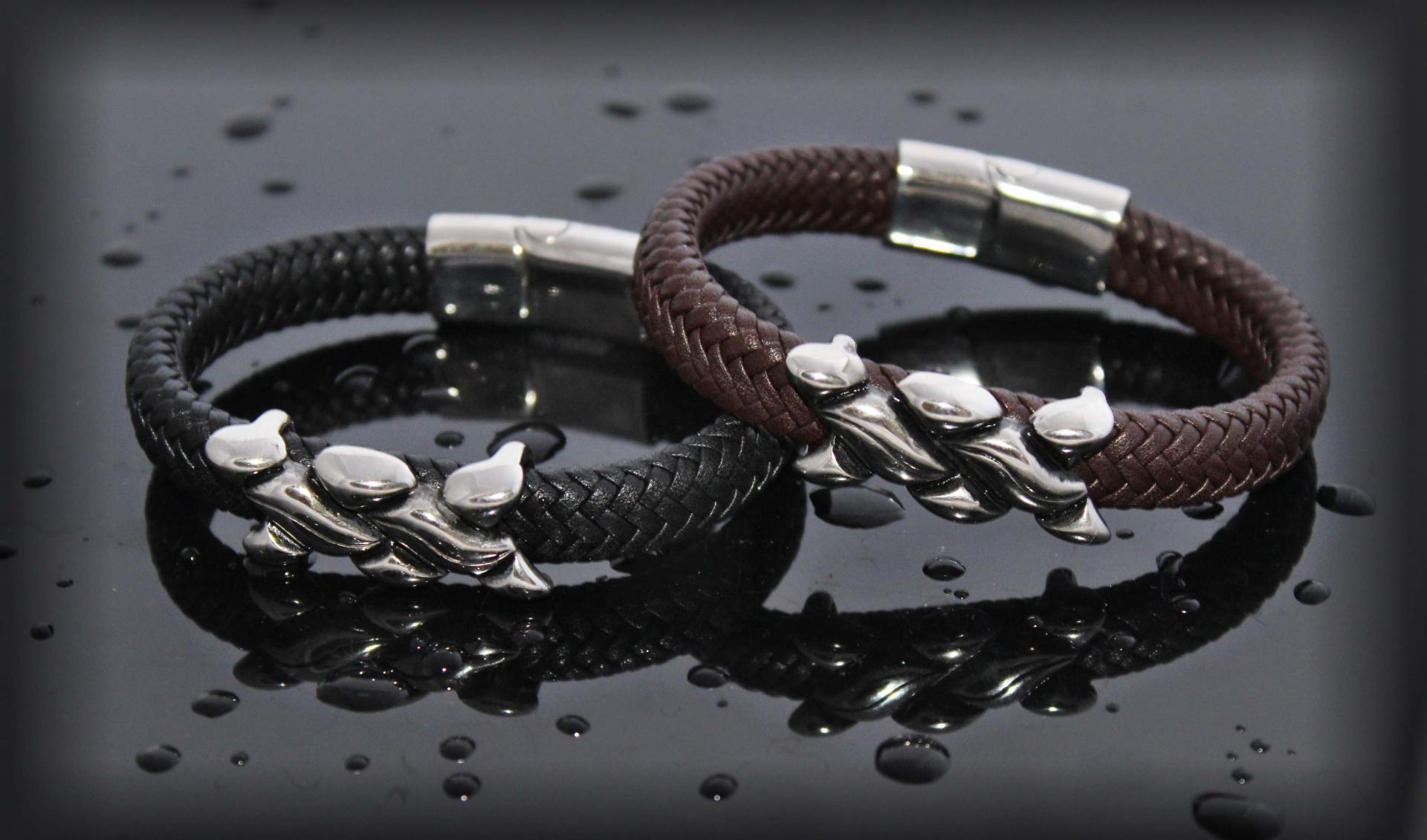 Wide Braid Bracelet With Interwoven Design - Customise!