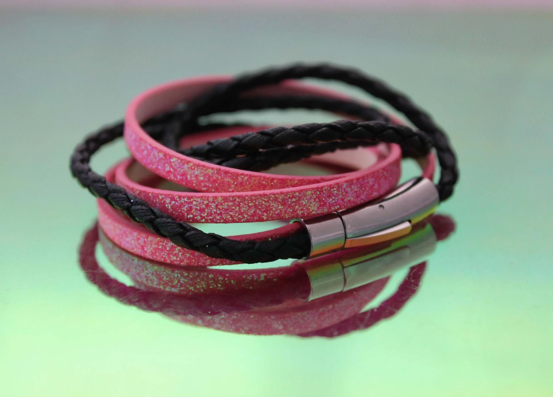 Wraparound Double Layer metallic leather Bracelets - Lots of Designs!