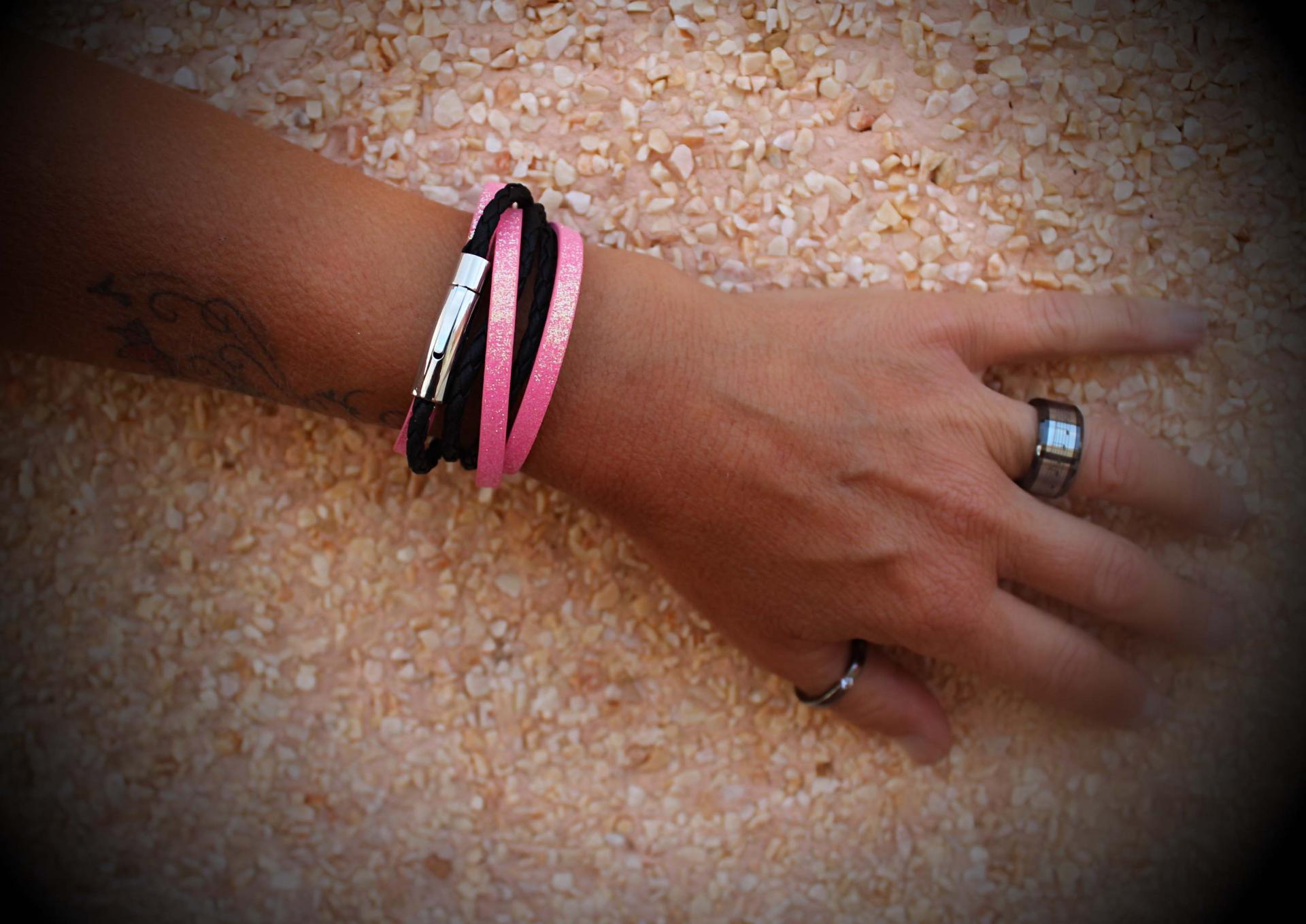 Wraparound Double Layer metallic leather Bracelets - Lots of Designs!