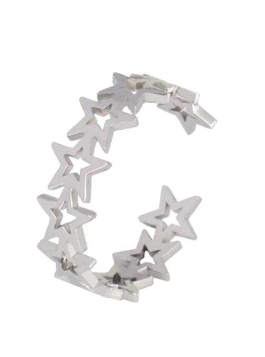 Adjustable Stars Ring Stainless Steel