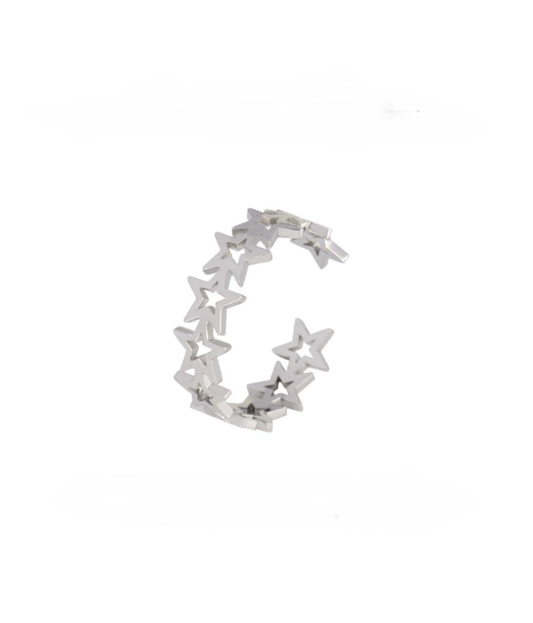 Adjustable Stars Ring Stainless Steel