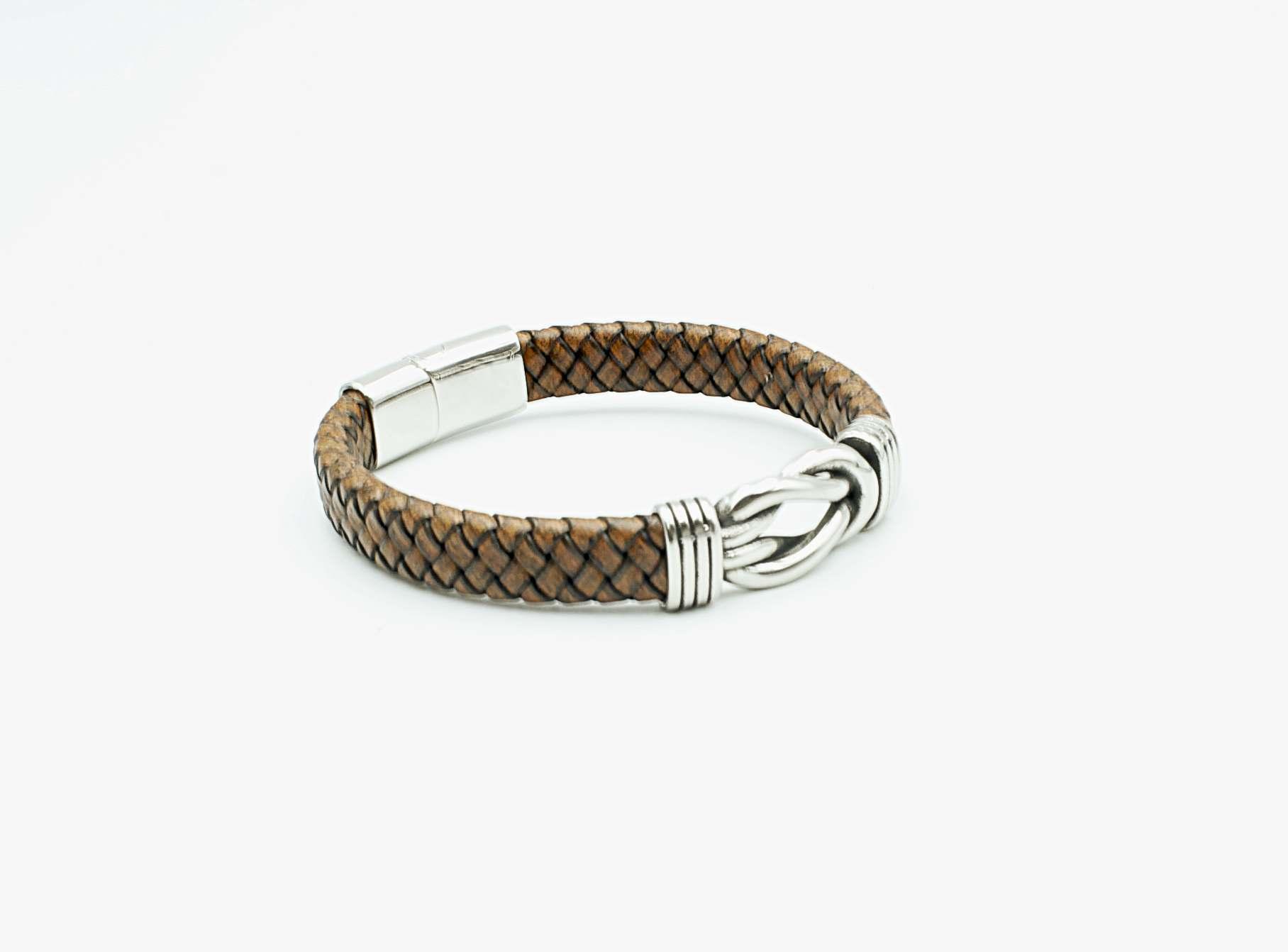 Coffee Knot Unisex Leather Bracelet