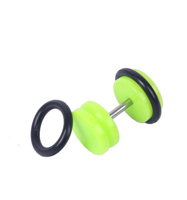 Colourful Acrylic Fake Ear Plugs