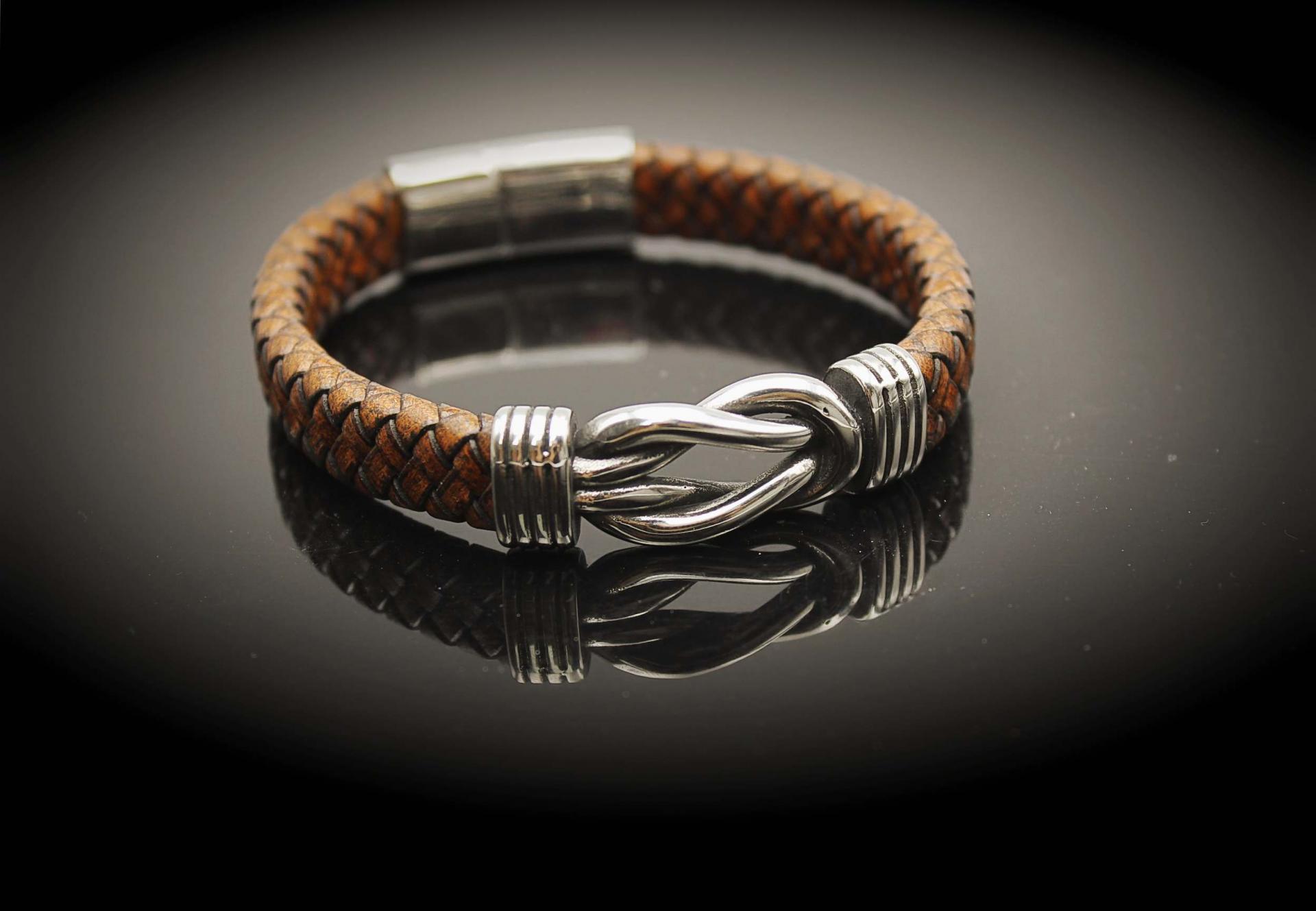 Coffee Knot Unisex Leather Bracelet