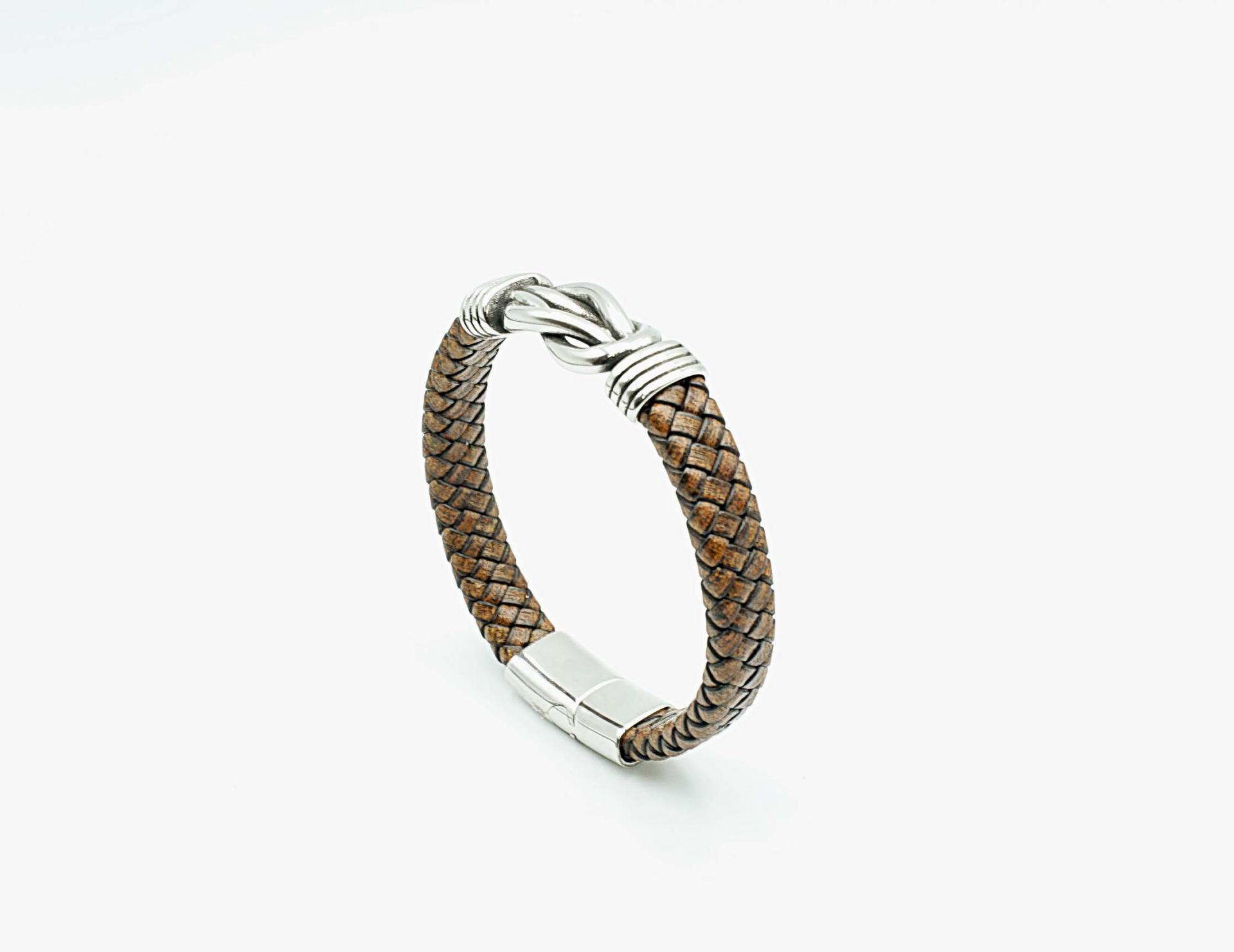 Coffee Knot Unisex Leather Bracelet