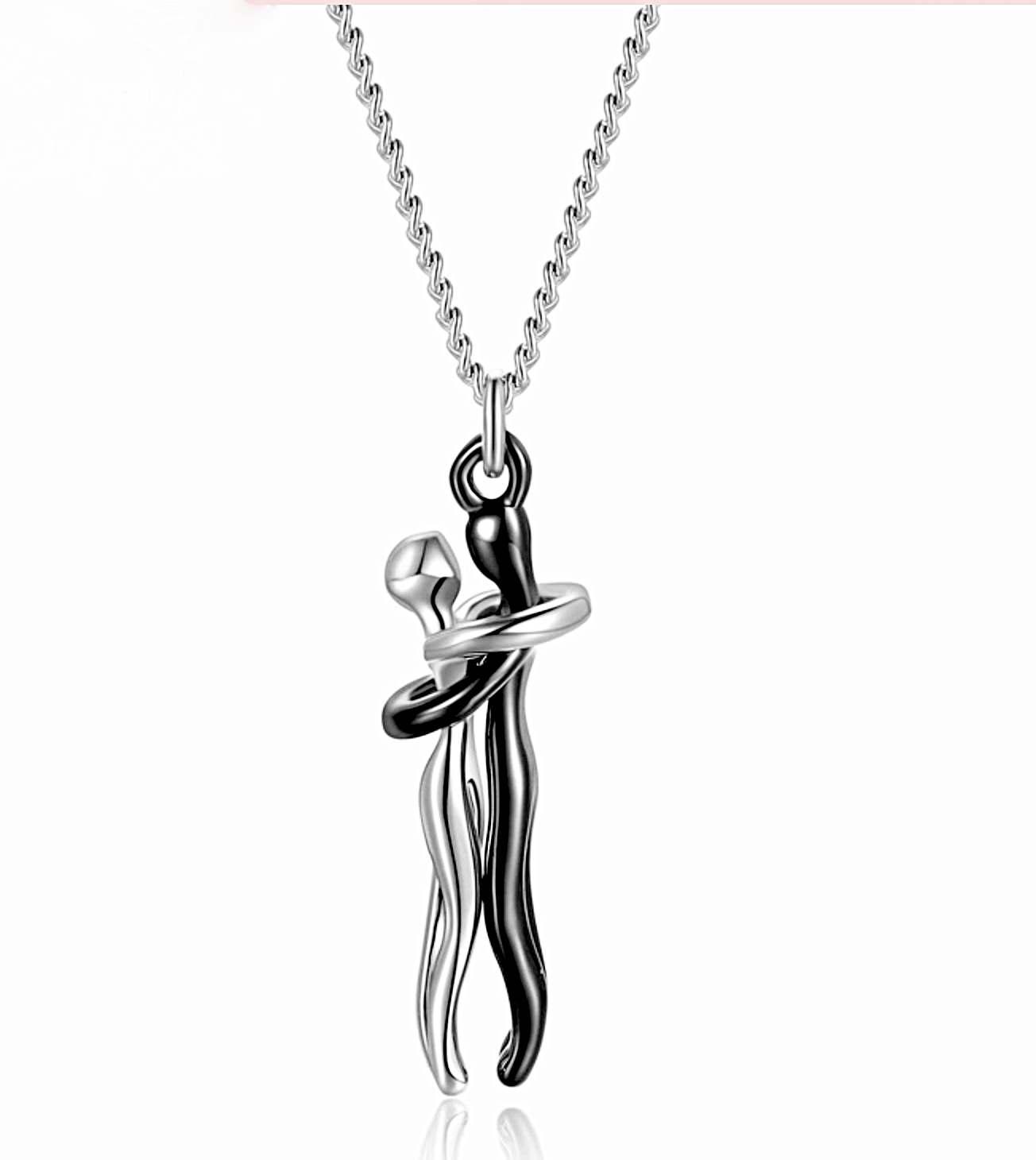 Erotic Lovers Hugging Necklace