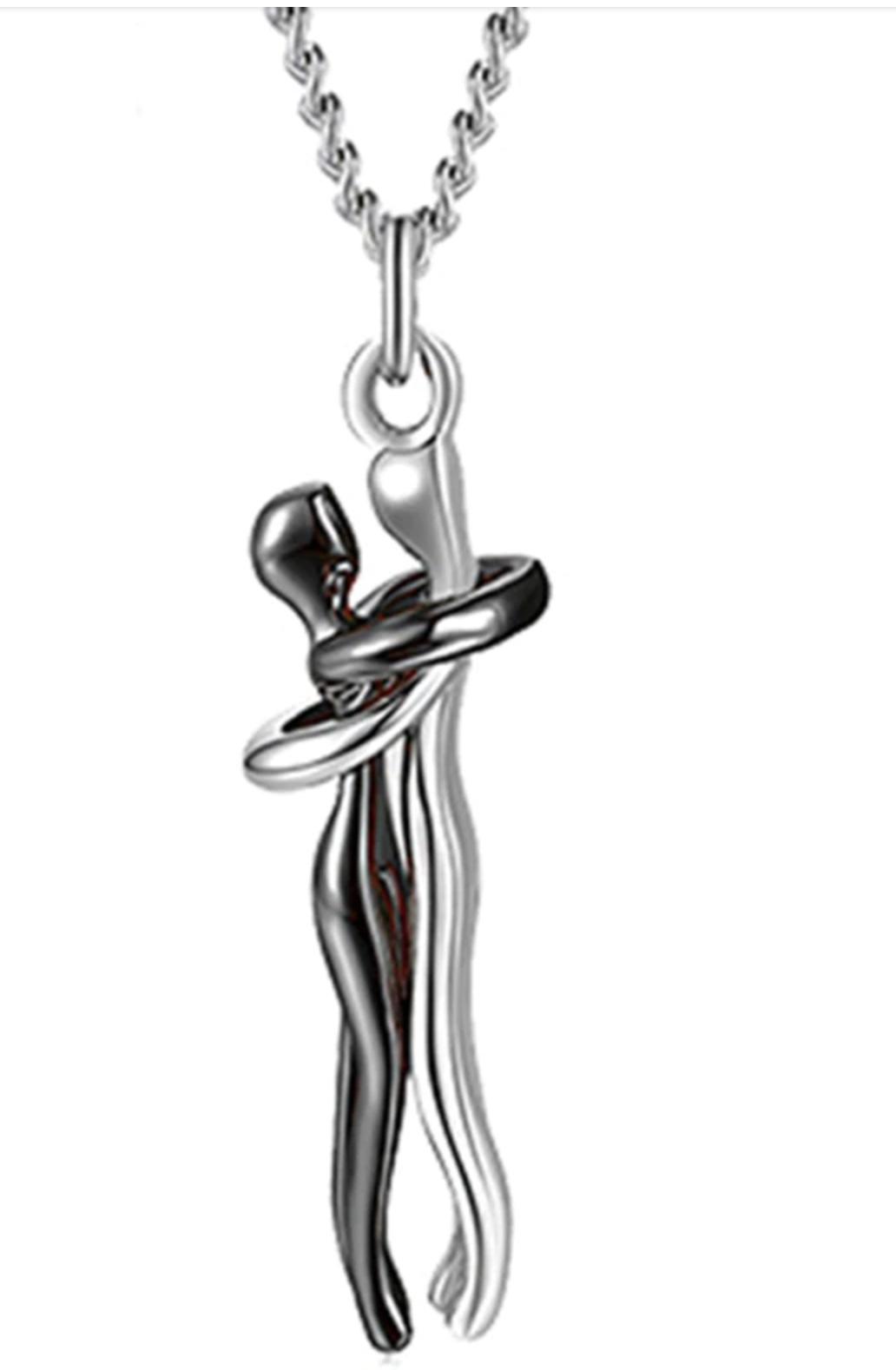 Erotic Lovers Hugging Necklace