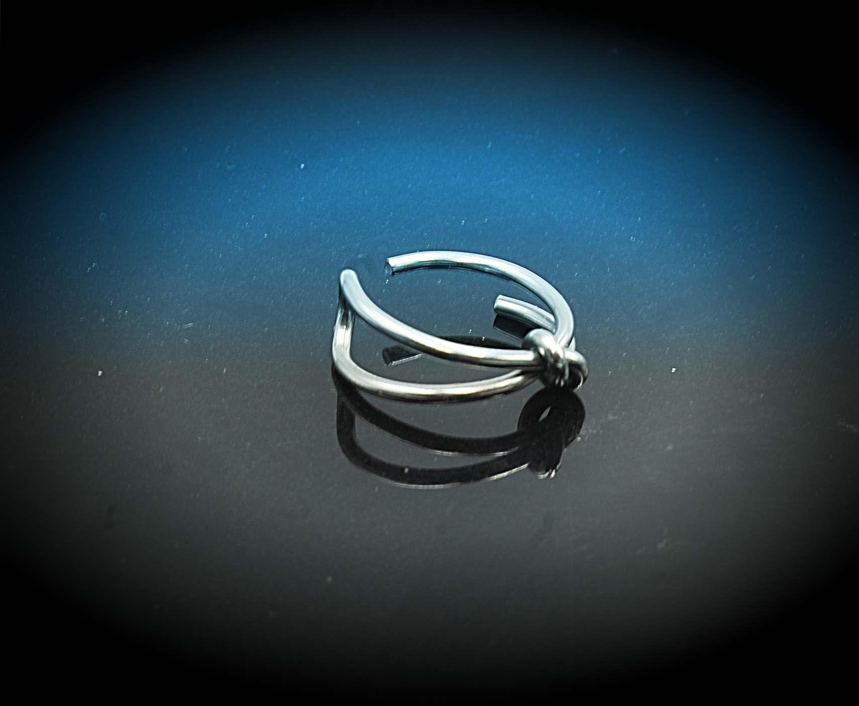 Adjustable Knot Ring Stainless Steel