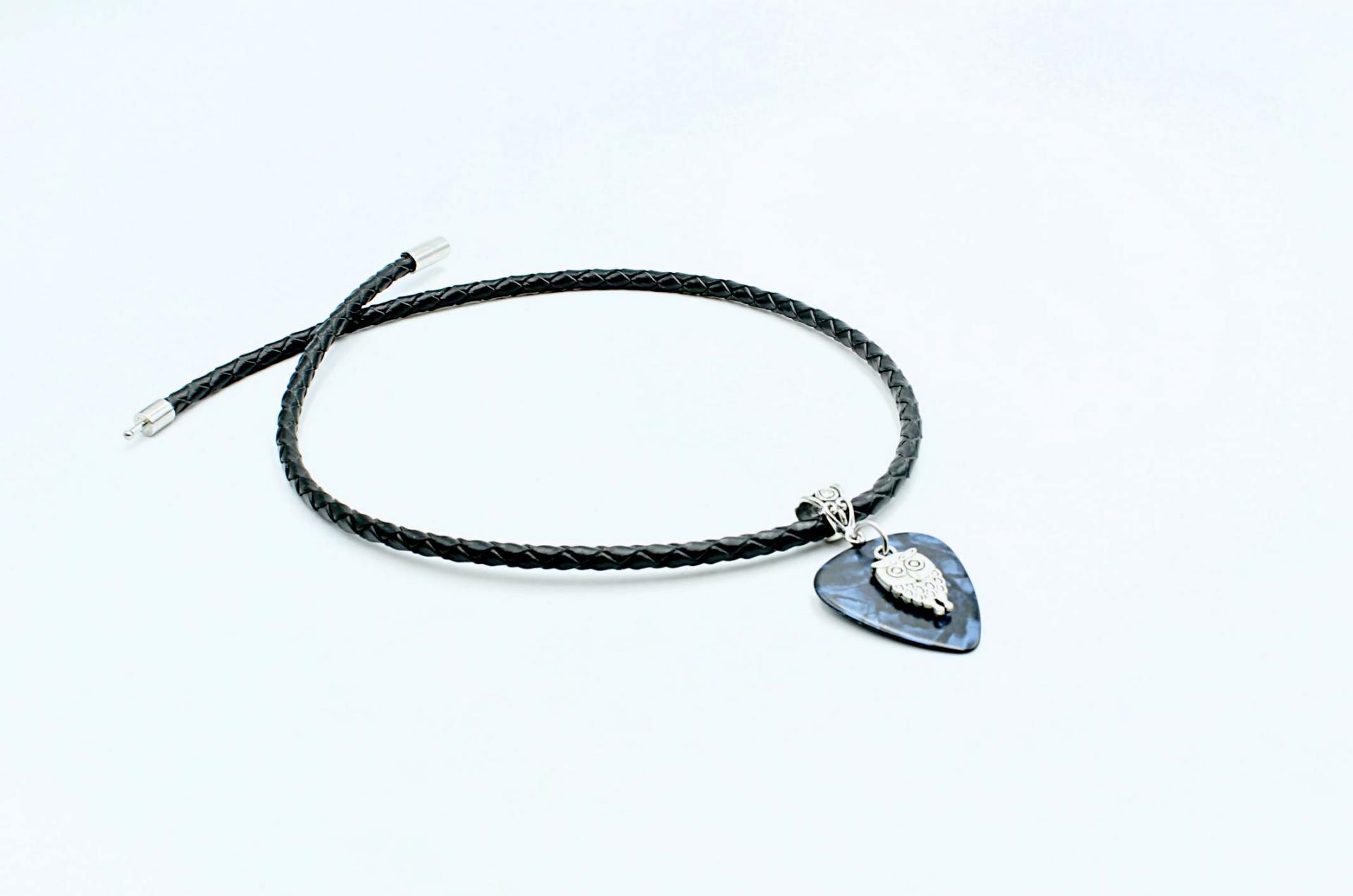 Guitar Pick Owl Choker
