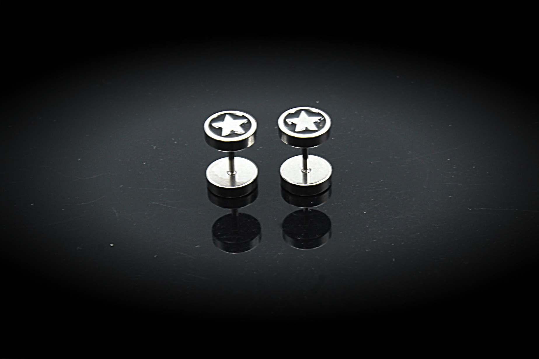 Star Design Fake Ear Plug