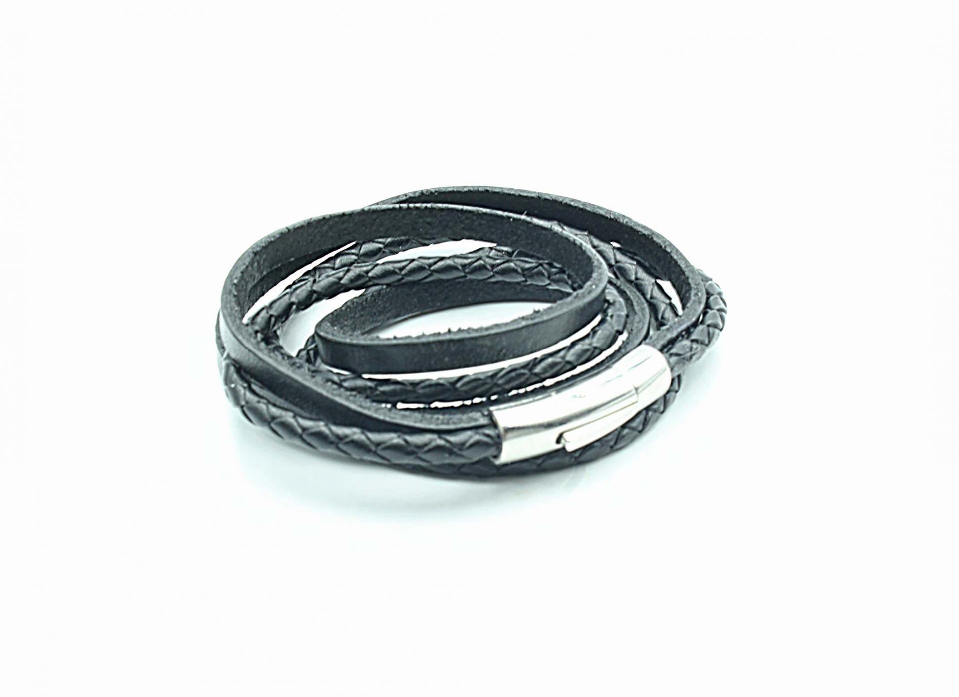 Leather Multiwrap Double Strand Bracelet - Crafted To Size