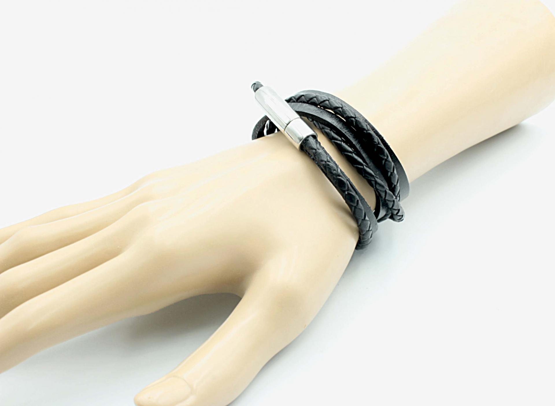 Leather Multiwrap Double Strand Bracelet - Crafted To Size