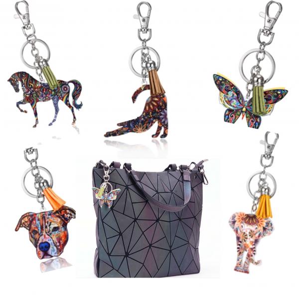 Colourful Acrylic Animal Keychains