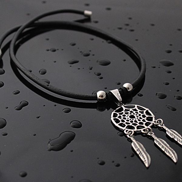 Dream Catcher Genuine Leather Choker