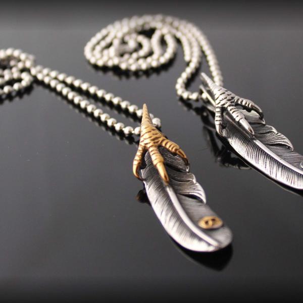 Eagle Claw Feather Pendant - Stainless Steel