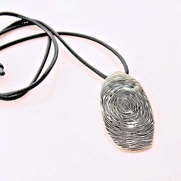 Fingerprint Design Long Necklace -Customisable