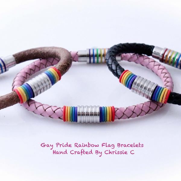 Rainbow Flag Gay Pride Bracelet - Customisable!