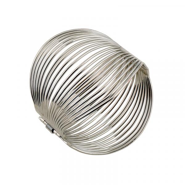 Multilayer Geometric Wire Bangle