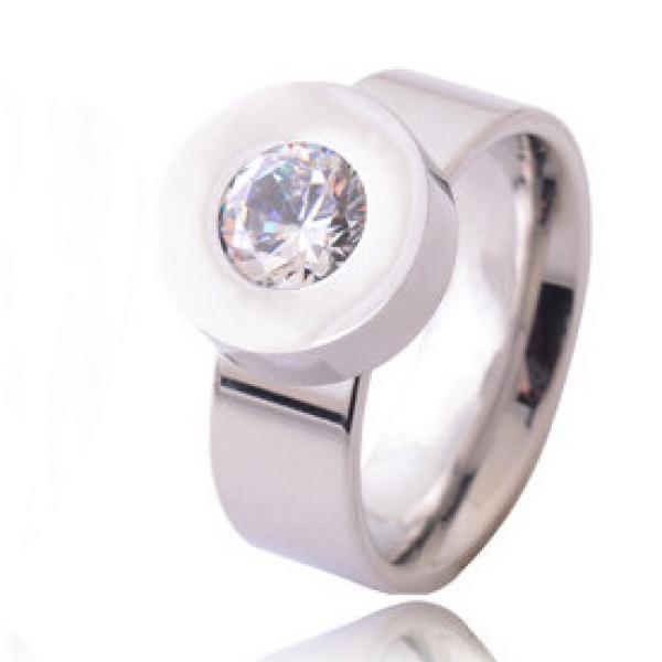 Stainless Steel Stud Ring - Change the Gems!