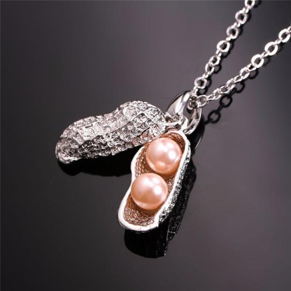 Unique Peanut Double Pearl Necklace