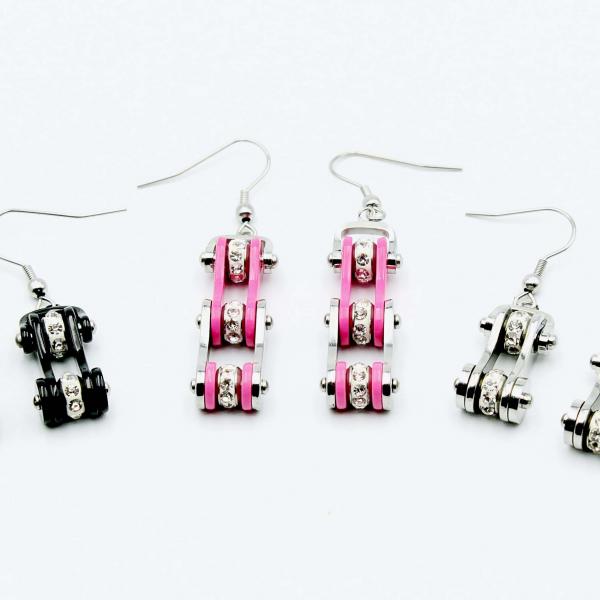 Motorcycle Chain Earrings 