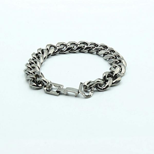 Gunmetal Black urban link chain bracelet from Chrissie C