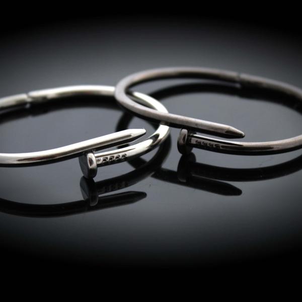 Steel Screw Punk Rivet Bangle