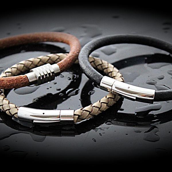 Stylishly Simple Leather Bracelet - Choose your leather & Clasp Style