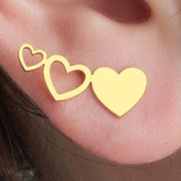 Chrissie C jewellery heart earrings