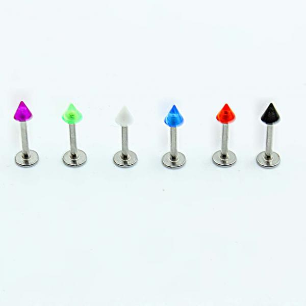 Labret Stainless Steel with UV Spikes