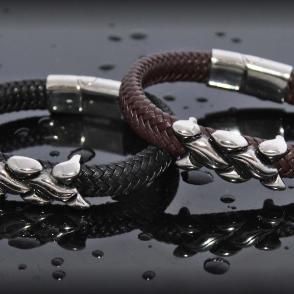 Wide Braid Bracelet With Interwoven Design - Customise!